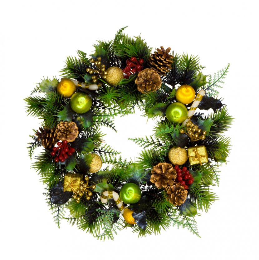 Wreath Christmas Santa Claus Garland - Photography - Watercolor Wreaths Transparent PNG
