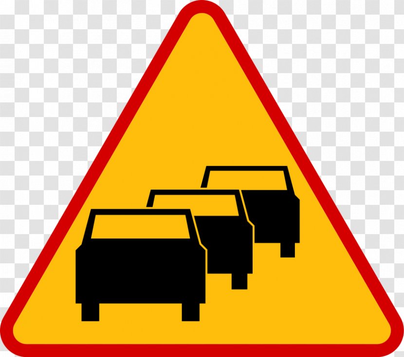 Warning Sign Traffic Road Poland - Yellow - Quest Transparent PNG