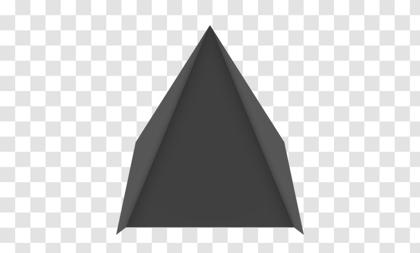 Triangle - Black M - Panda Face Transparent PNG