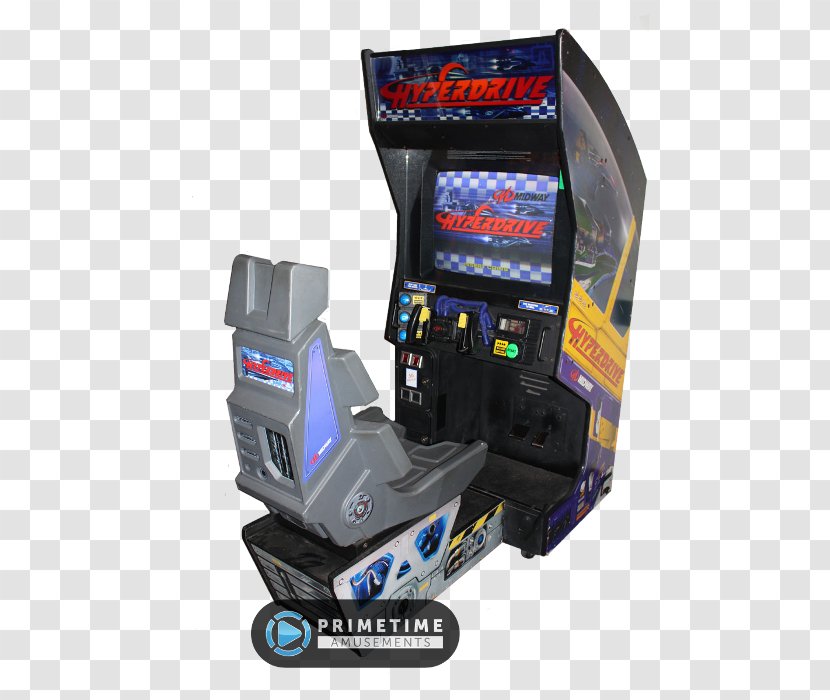 Hyperdrive Arcade Game Racing Video Amusement - Midway Origins Transparent PNG