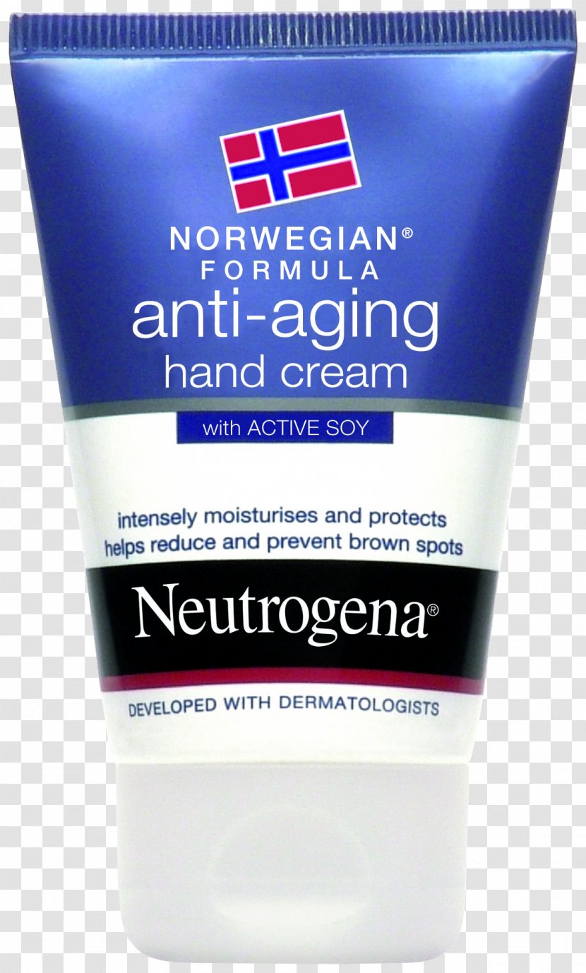 Lotion Sunscreen Neutrogena Anti-aging Cream Ageing - Antiaging - Hand Transparent PNG
