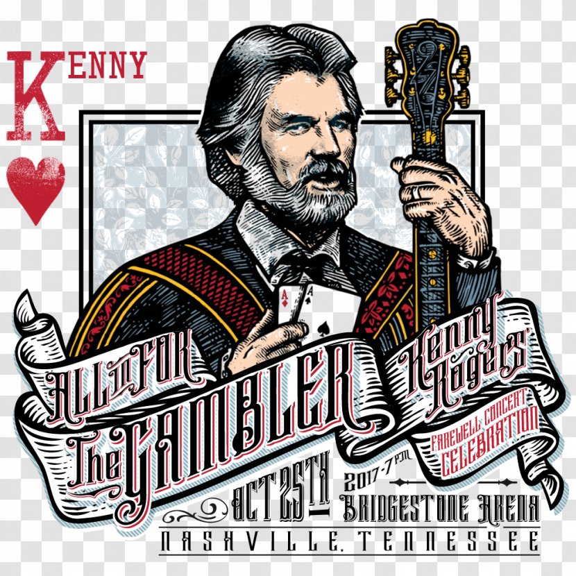 Kenny Rogers Bridgestone Arena The Gambler Concert Musician - Flower Transparent PNG