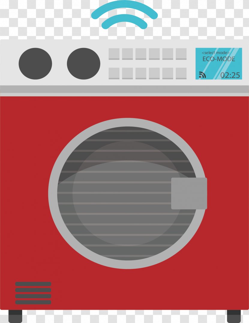 Home Automation Washing Machine Graphic Design - Smart Appliance Transparent PNG