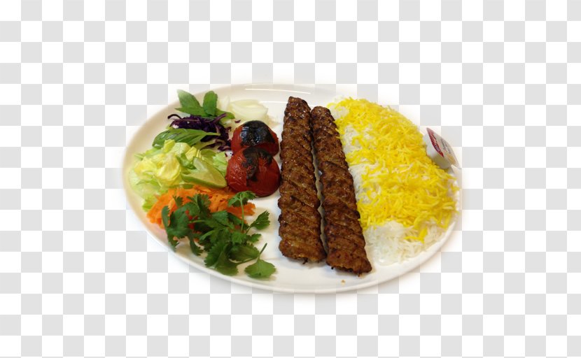Kabab Koobideh Chelow Kebab Barg Jujeh - Middle Eastern Food - Meat Transparent PNG