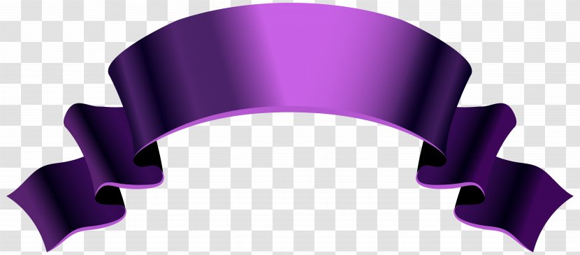 Banner Clip Art - Purple - Ribbon Transparent PNG
