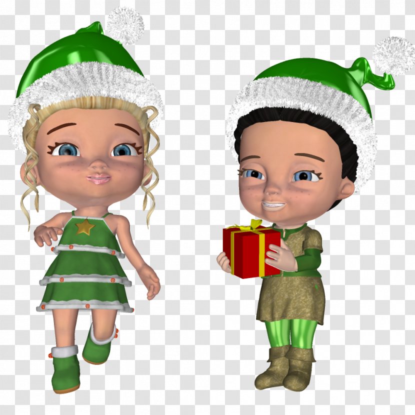 Christmas Ornament Elf Cartoon - Doll Transparent PNG