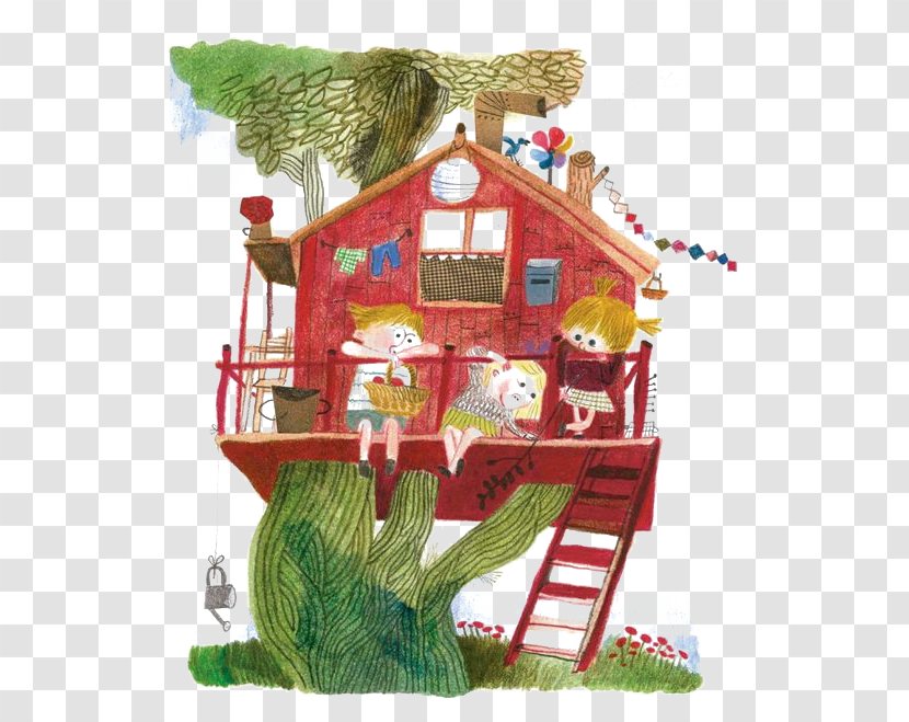 Italy Pippi Longstocking Lotta Combinaguai On Troublemaker Street A Lion In Paris - E H Shepard - Fantasy Tree House Transparent PNG