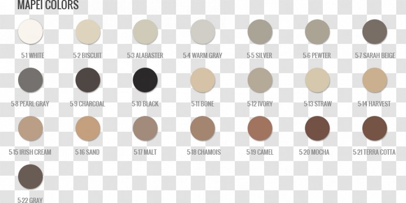 Grout Tile Mapei Color Chart - Waterproofing - Grey Shield Transparent PNG