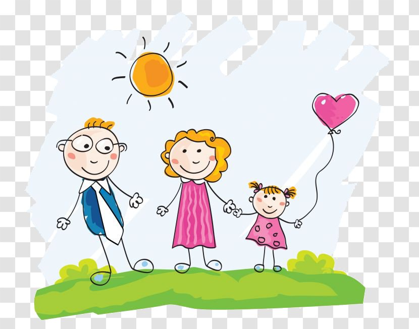 Drawing Family Child - Flower Transparent PNG