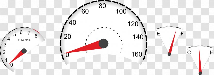 Car Dashboard Speedometer Clip Art - Cliparts Transparent PNG