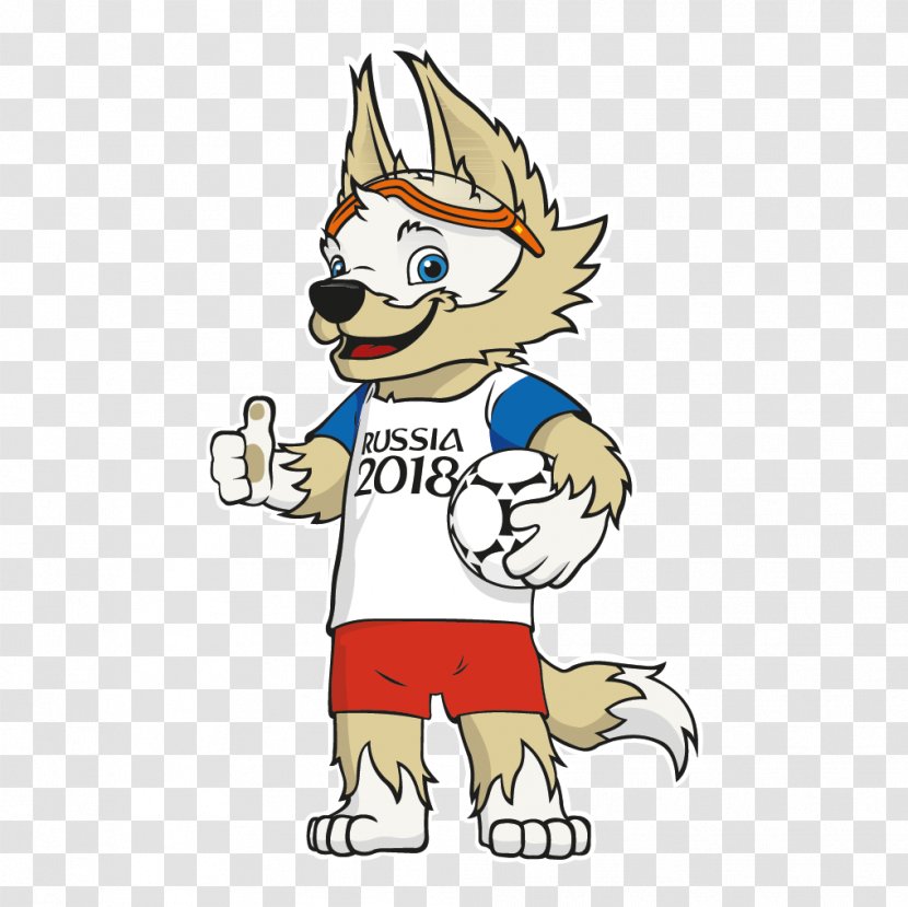 2018 World Cup Wolf Zabivaka FIFA Official Mascots - Football Transparent PNG