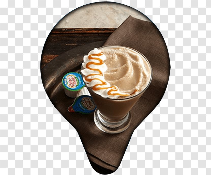 Cappuccino Ice Cream Coffee Wiener Melange Flat White - Cold Drink Bucket Transparent PNG