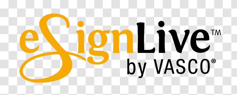 Logo ESignLive Inc. Electronic Signature - Area - Yellow Transparent PNG