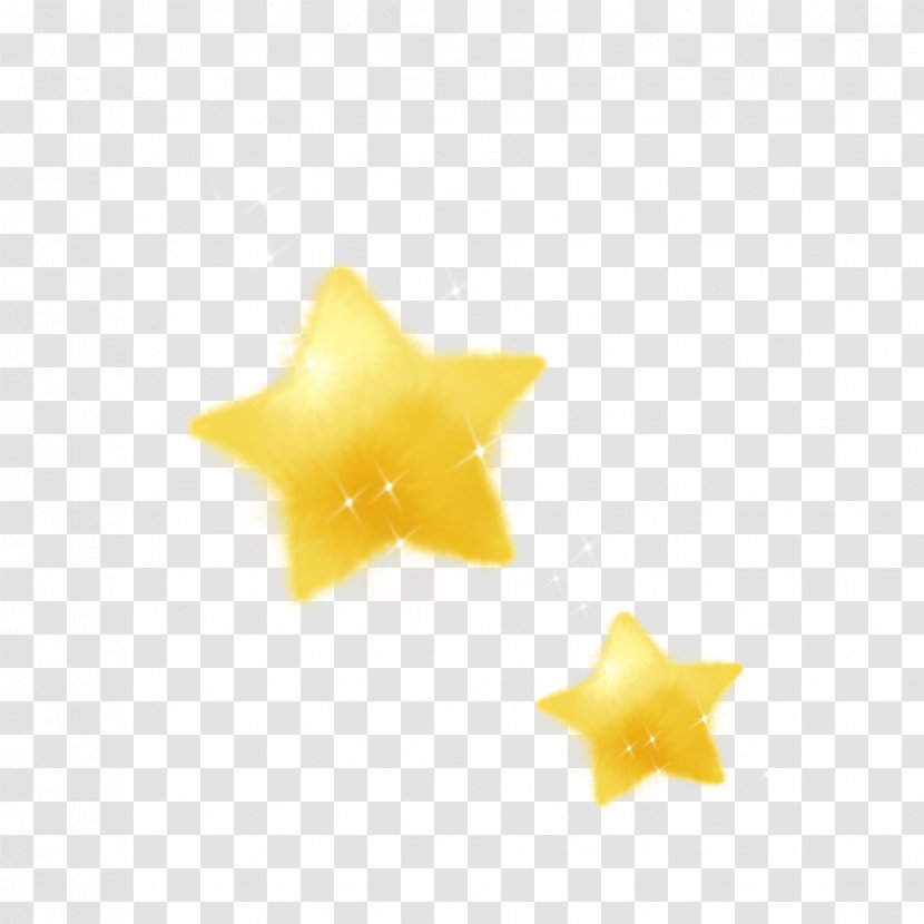 Yellow Star Pattern Transparent PNG