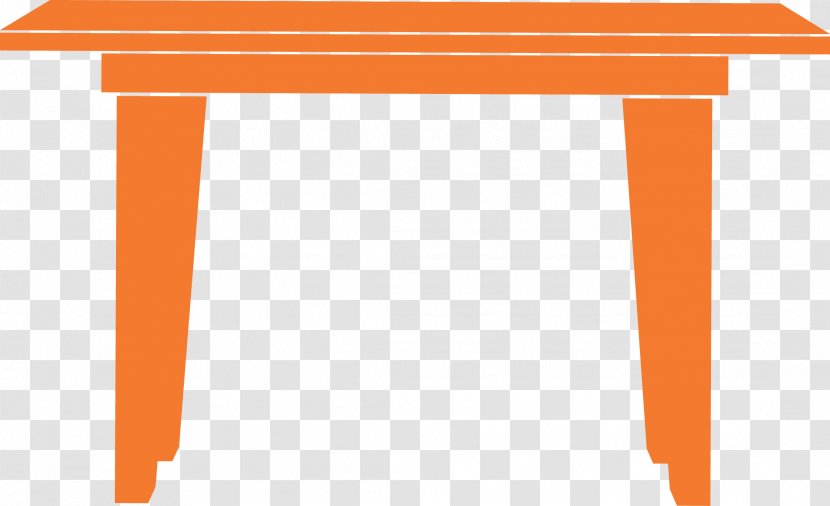 Angle Area Pattern - Rectangle - Orange Cartoon Table Transparent PNG