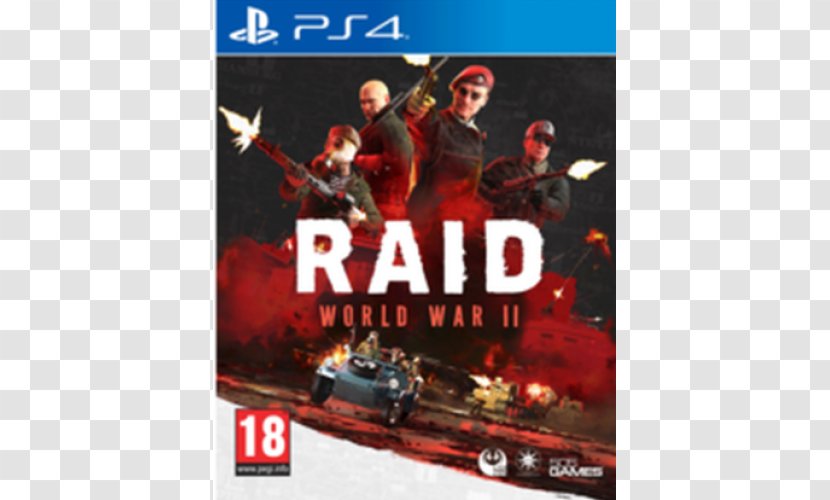 Raid: World War II II: Panzer Claws PlayStation 4 Video Game Second - Sudden Strike - Playstation Transparent PNG
