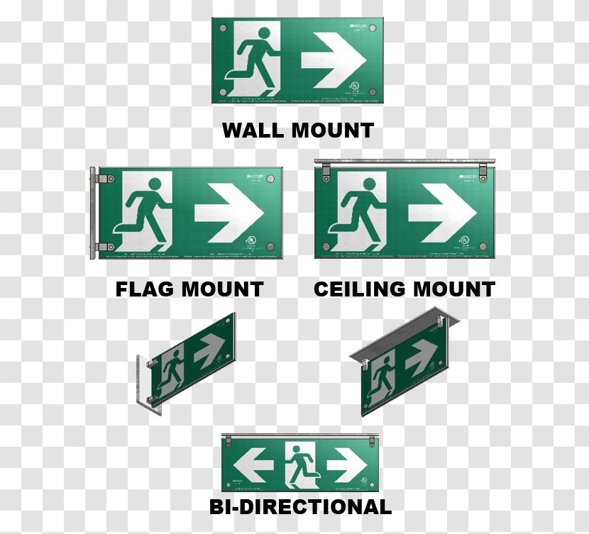 Exit Sign Emergency Building Code Fire Escape - Logo Transparent PNG