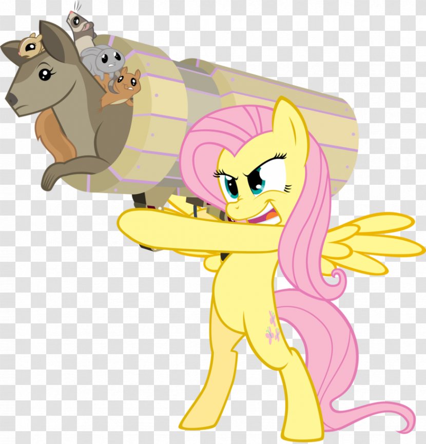 Fluttershy My Little Pony: Friendship Is Magic Fandom Rarity Applejack - Mammal - Ferret Transparent PNG