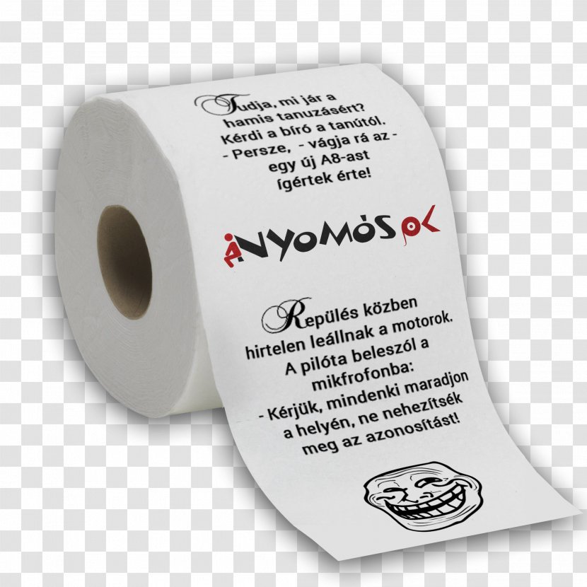 Toilet Paper Printing Joke - Text Transparent PNG
