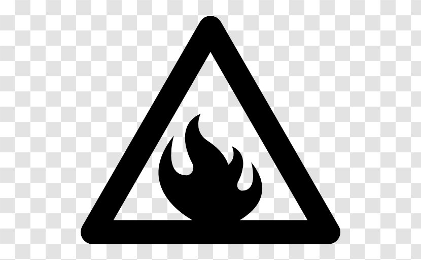 Combustibility And Flammability Symbol Clip Art - Silhouette - Flammable Transparent PNG