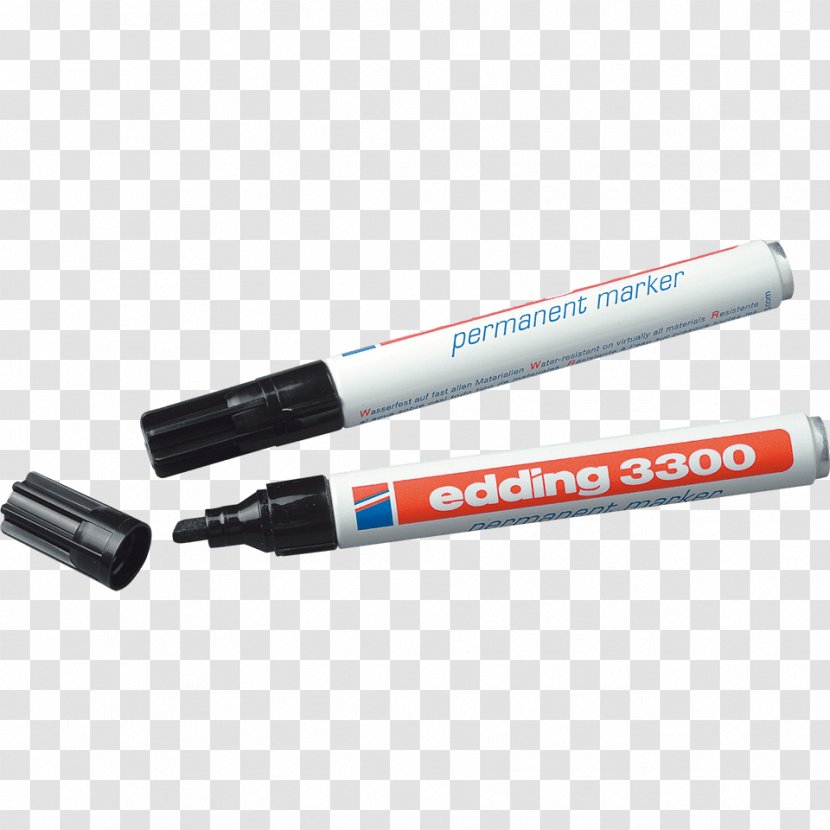 Edding Marker Pen Pencil Black Afacere - Metalmaker Transparent PNG