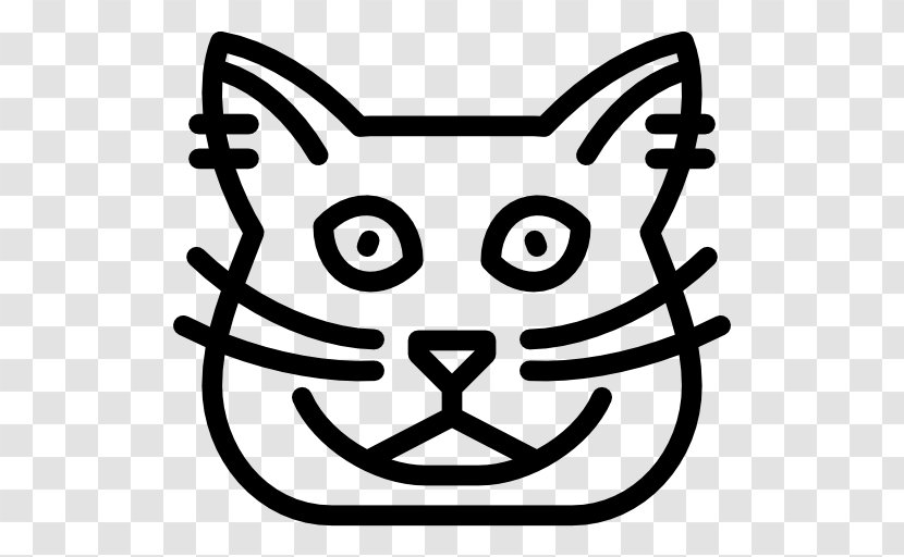 Manx Cat Whiskers Clip Art - Black Transparent PNG
