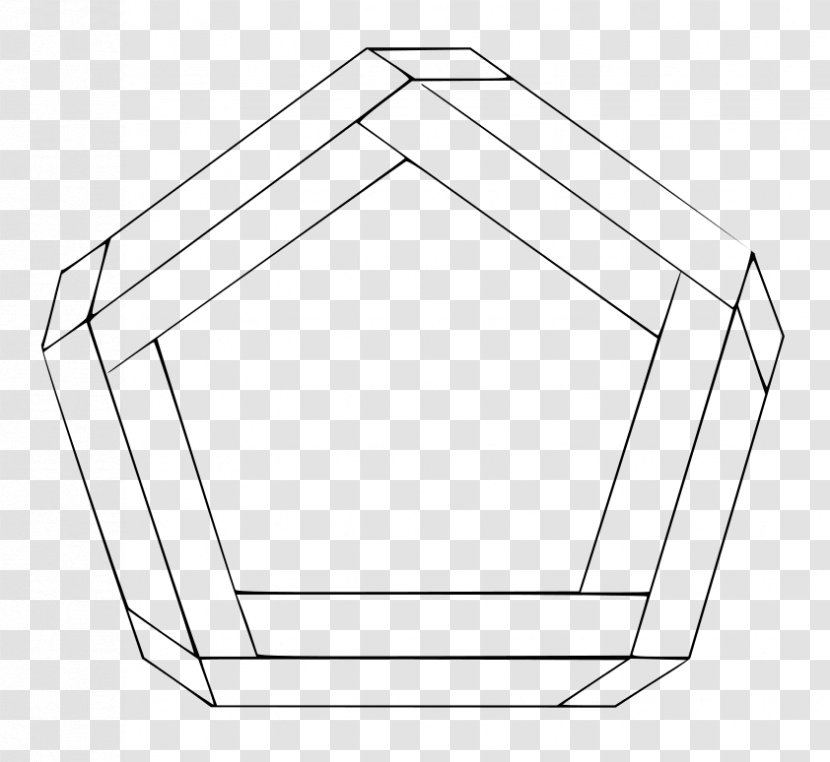 Angle Hexagon Pentagon Line Clip Art - Area Transparent PNG