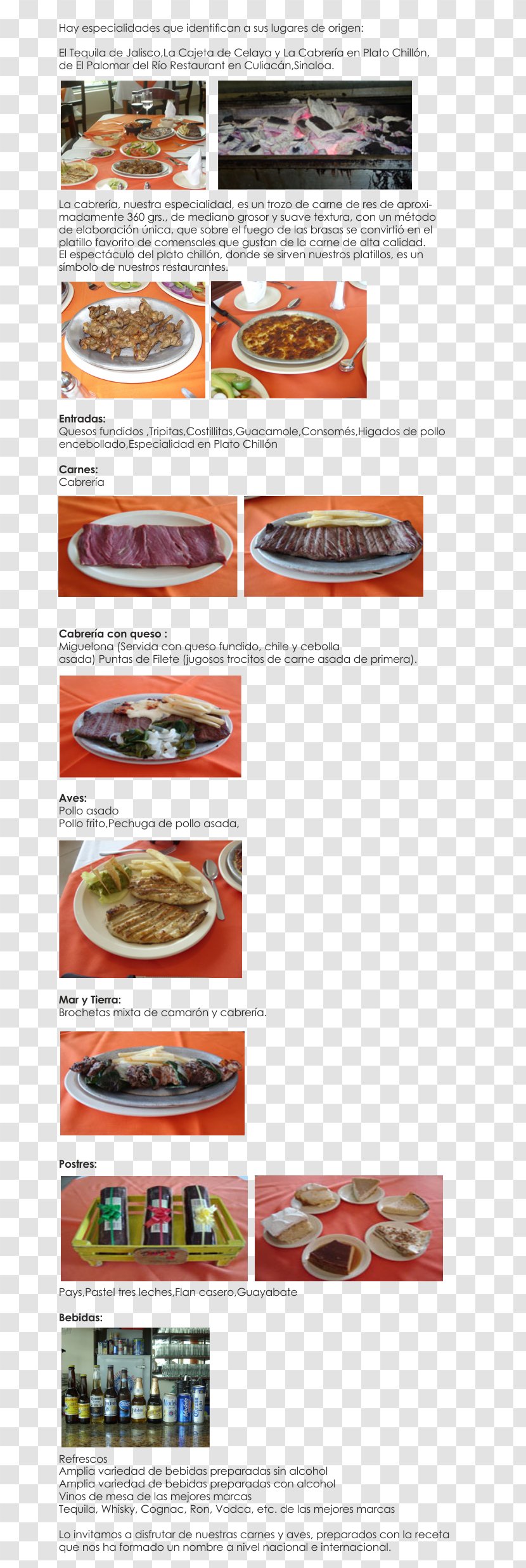 Restaurante Palomar Del Río S.A. De C.V. Menu Barbecue Asado - Mexico - Restaurant Transparent PNG