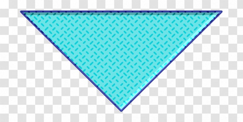 Down Arrow Icon Solid - Triangle Teal Transparent PNG