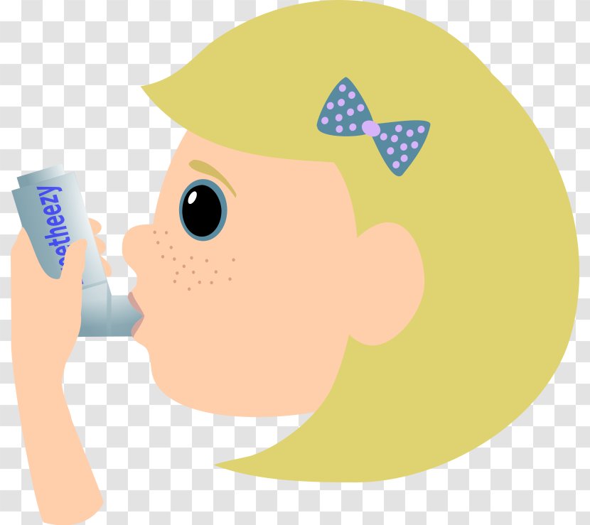 Asthma Metered-dose Inhaler Child Clip Art - Cartoon - Sneezing Emoticon Transparent PNG