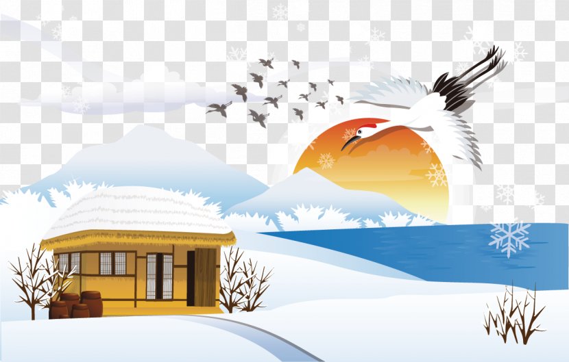 Google Images - Art - Seashore Winter Scene Transparent PNG