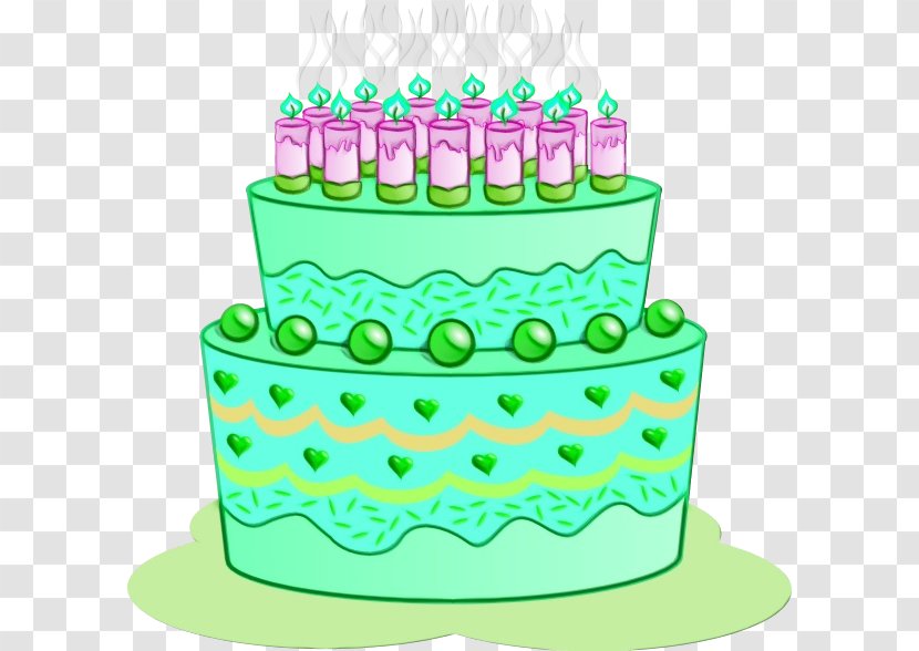 Cartoon Birthday Cake - Royal Icing - Cuisine Cream Transparent PNG