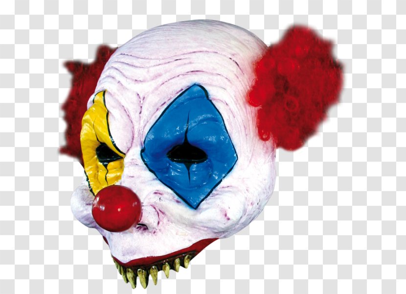 Evil Clown Latex Mask Costume Transparent PNG