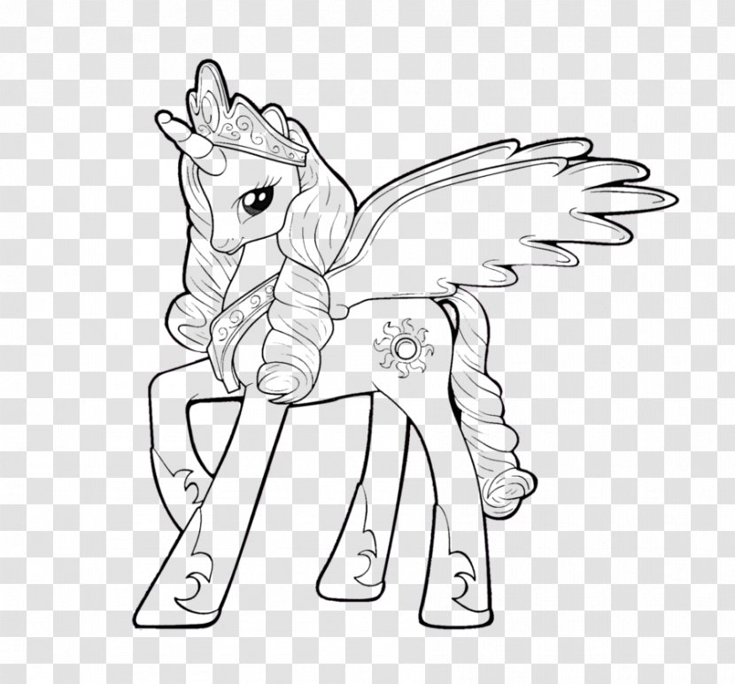 /m/02csf Drawing Line Art Mane Pack Animal - Tree - How To Draw Princess Celestia Transparent PNG