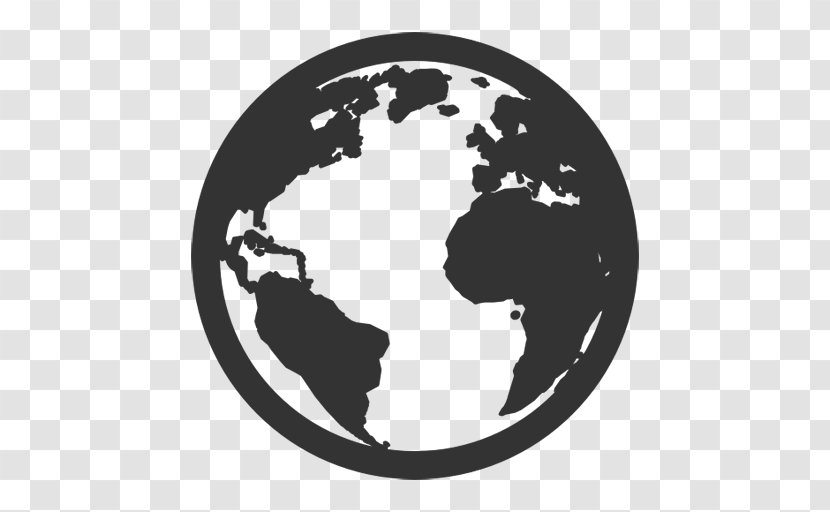 Globe Earth Clip Art - Monochrome Photography - Round Stage Transparent PNG