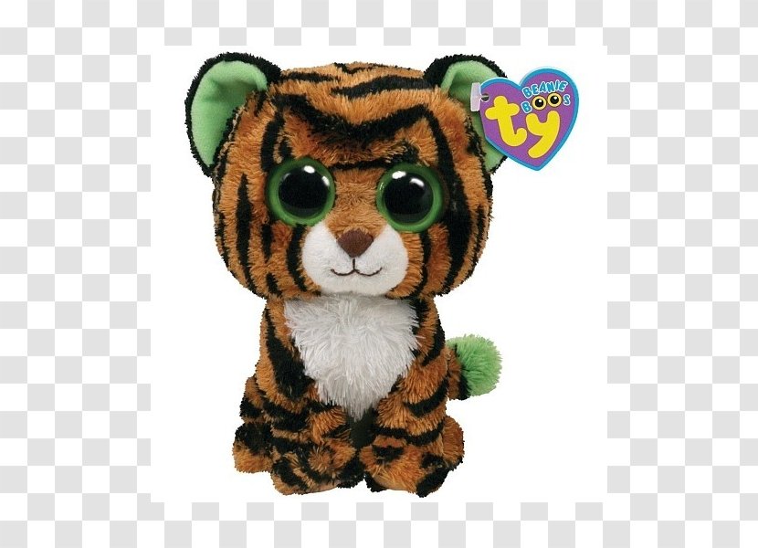 Amazon.com Ty Inc. Beanie Babies Tiger Stuffed Animals & Cuddly Toys - Watercolor Transparent PNG
