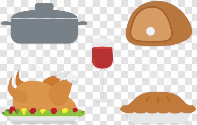 Euclidean Vector Christmas Dinner Download - Domesticated Turkey - Food Chicken Transparent PNG