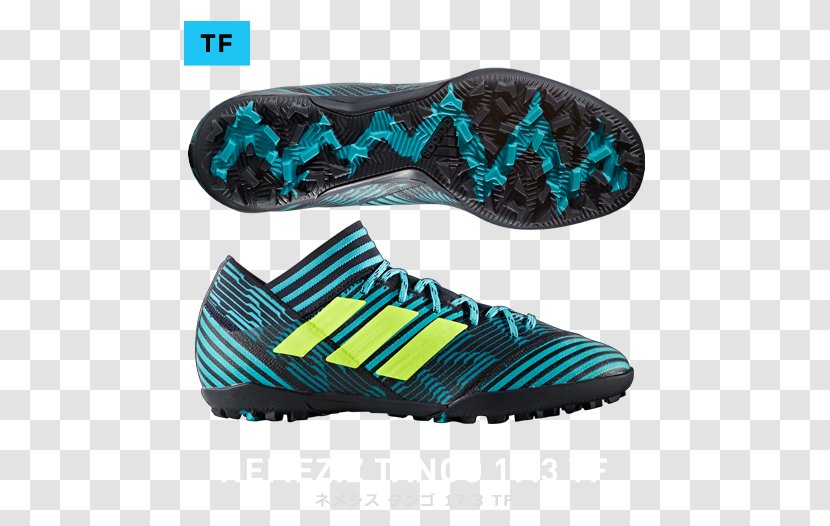 Adidas Football Boot Sneakers Shoe Blue - Aqua Transparent PNG