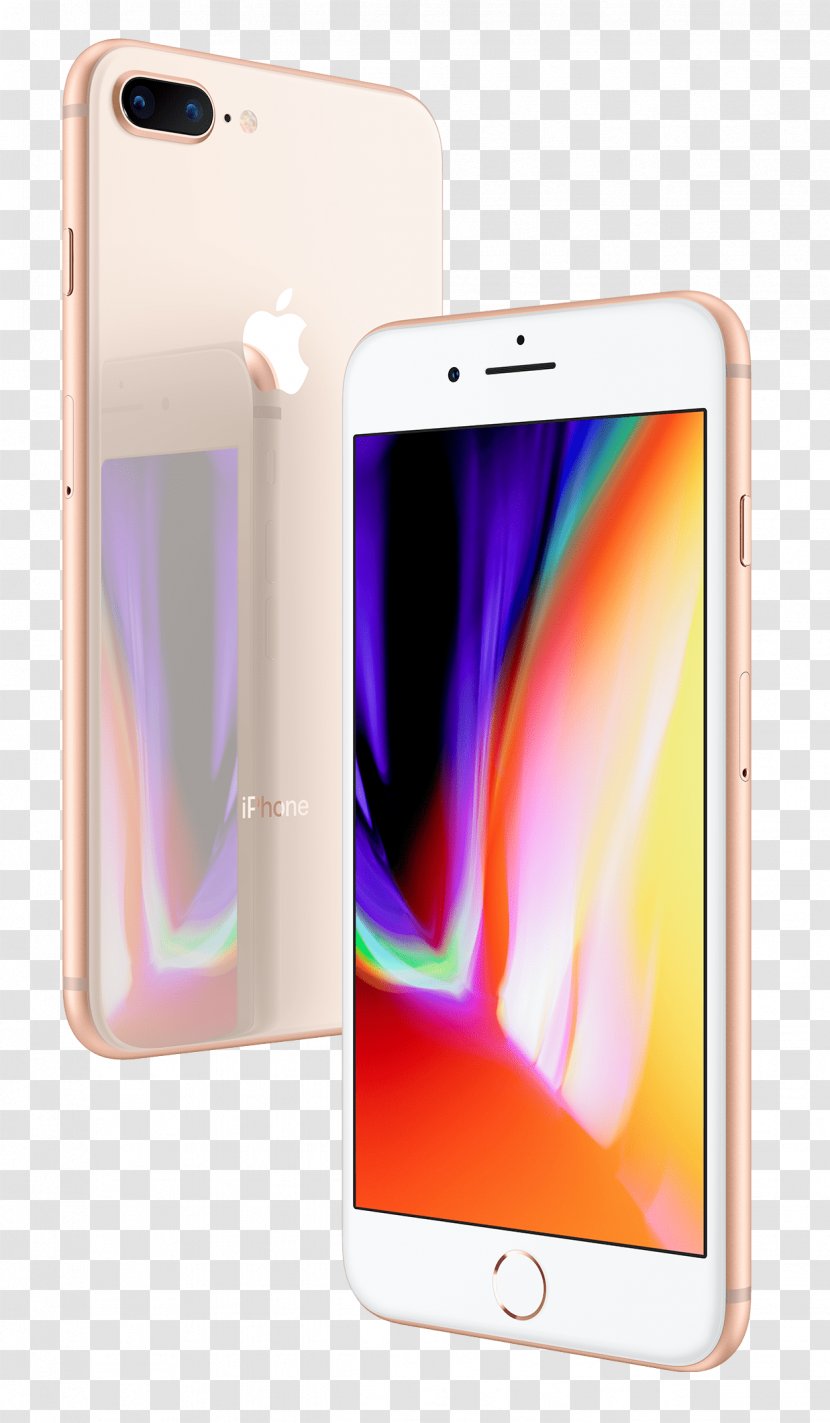 Apple IPhone 8 Plus Smartphone Gold - Electronic Device Transparent PNG