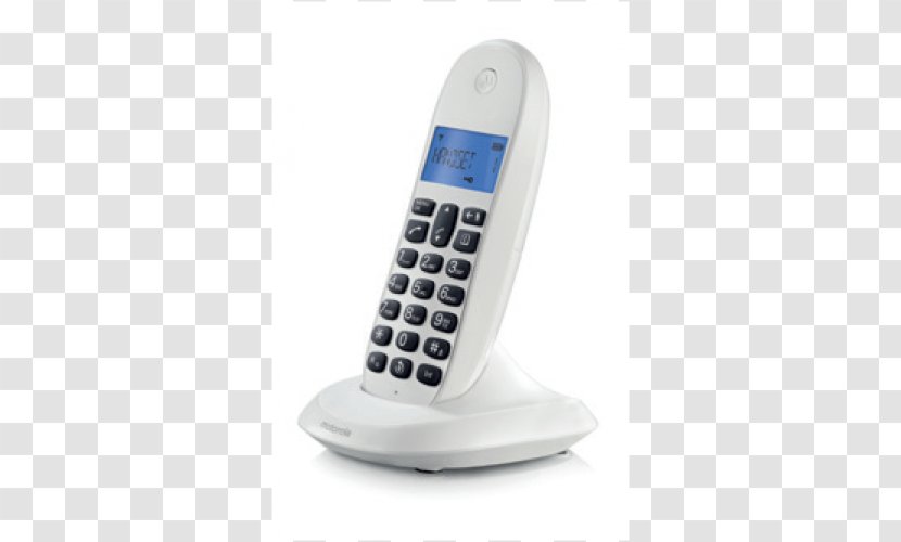 Cordless Telephone Home & Business Phones Digital Enhanced Telecommunications Motorola - T301 Black Hardwareelectronic Transparent PNG