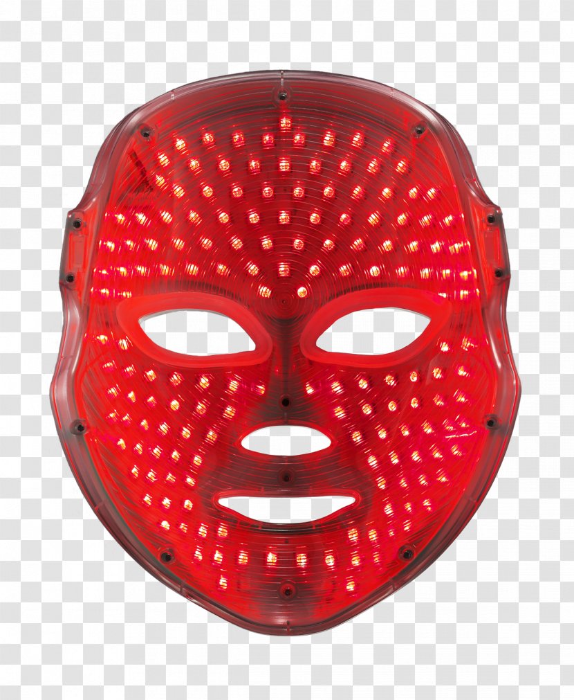 Light-emitting Diode Mask Light Therapy Facial - Pink Transparent PNG
