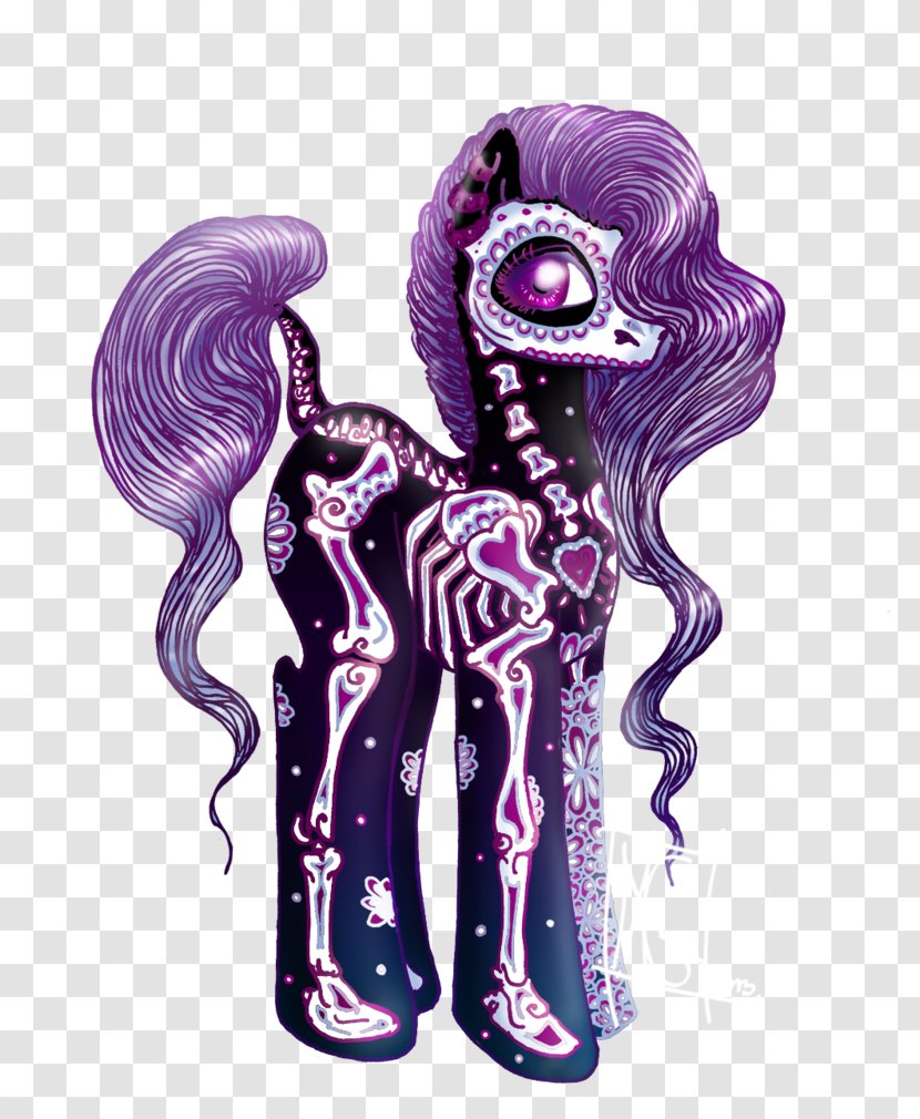 Pony Santa Muerte Princess Luna Calavera Death - Cartoon Transparent PNG