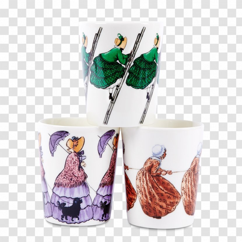 Aunt Green, Brown And Lavender Mug Tant Grön, Brun Och Gredelin Design House Stockholm The Flowers' Festival - Drinkware Transparent PNG