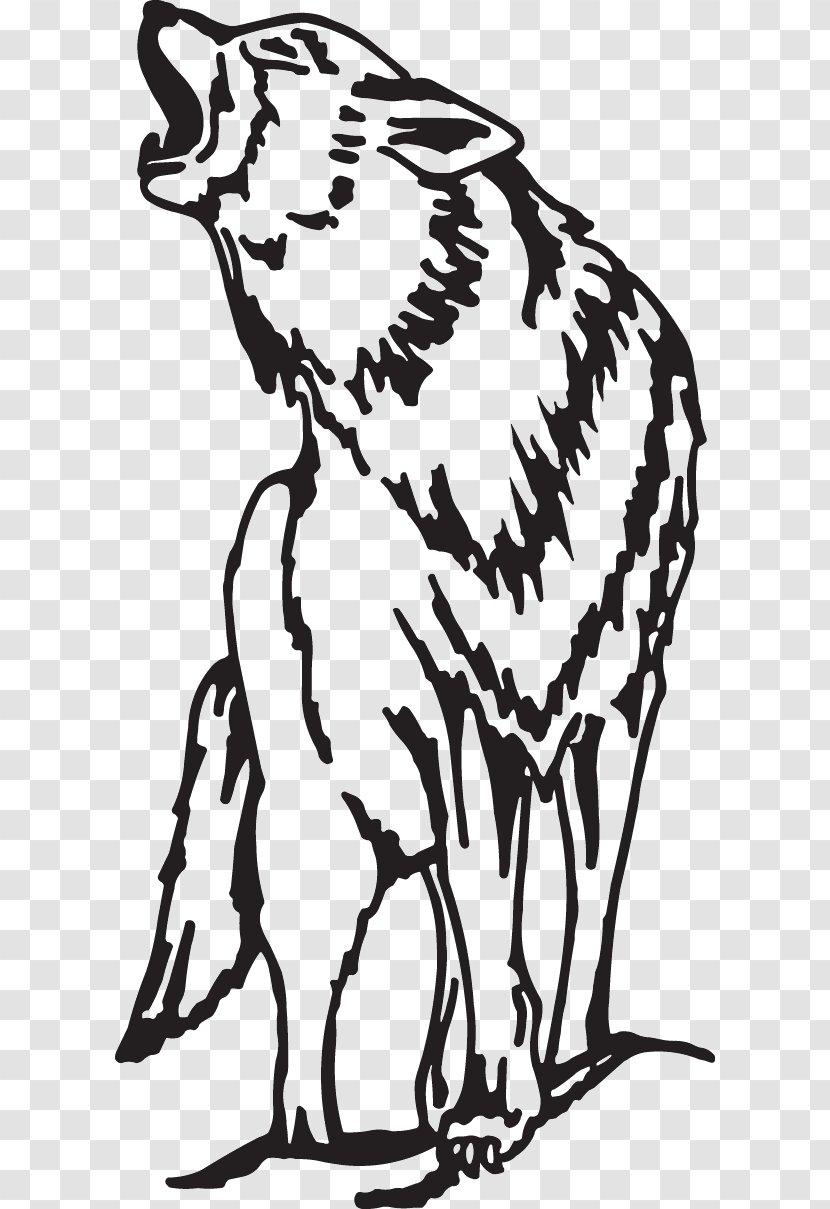 Decal Dog Lone Wolf Sticker Coyote - Giraffidae Transparent PNG