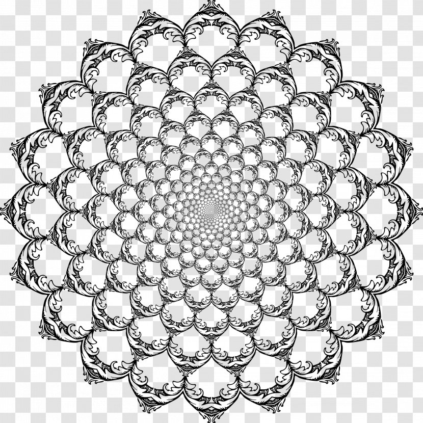 Ornament Clip Art - Hollow Mandala Transparent PNG