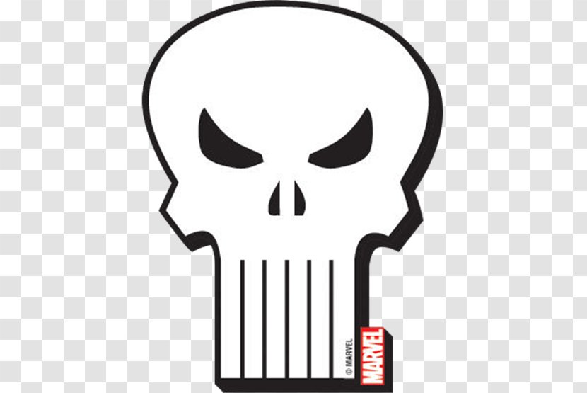The Punisher Red Skull Marvel Comics - Neck - Logo Transparent PNG