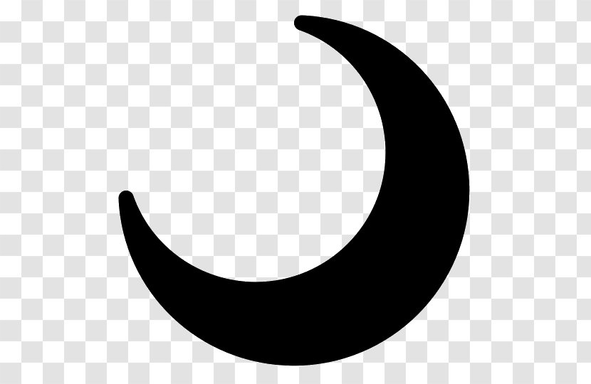 Mon Moon Lunar Phase Japan Symbol - Black Transparent PNG
