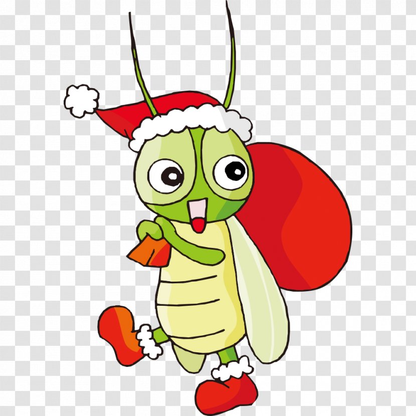 Cartoon Locust Illustration - Fruit - Grasshopper Transparent PNG