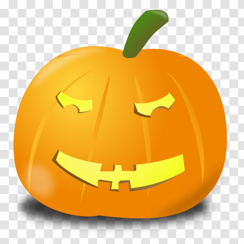 Halloween Jack-o'-lantern Pumpkin Clip Art - Winter Squash Transparent PNG