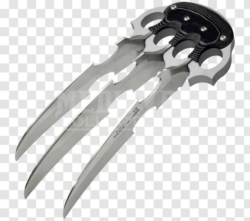 Knife Claw Weapon Dagger - Wolverine - Claws Transparent PNG